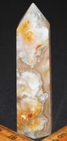 Deko Heilstein B-1574 – Kirsch Blossom Achat Obelisk – 6,7cm
