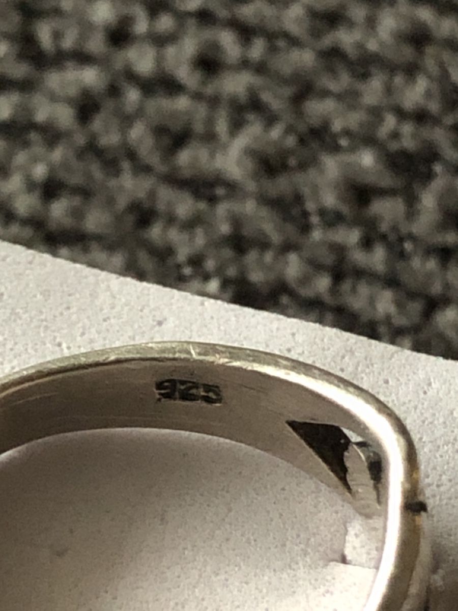 Anelli: Sterling silver Ring 925 Füße Muster 45Gr – Usato da Läufelfingen venduto da Original100 5