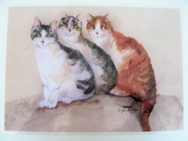 Tischset laminiert mit Katzen, Dédé Moser