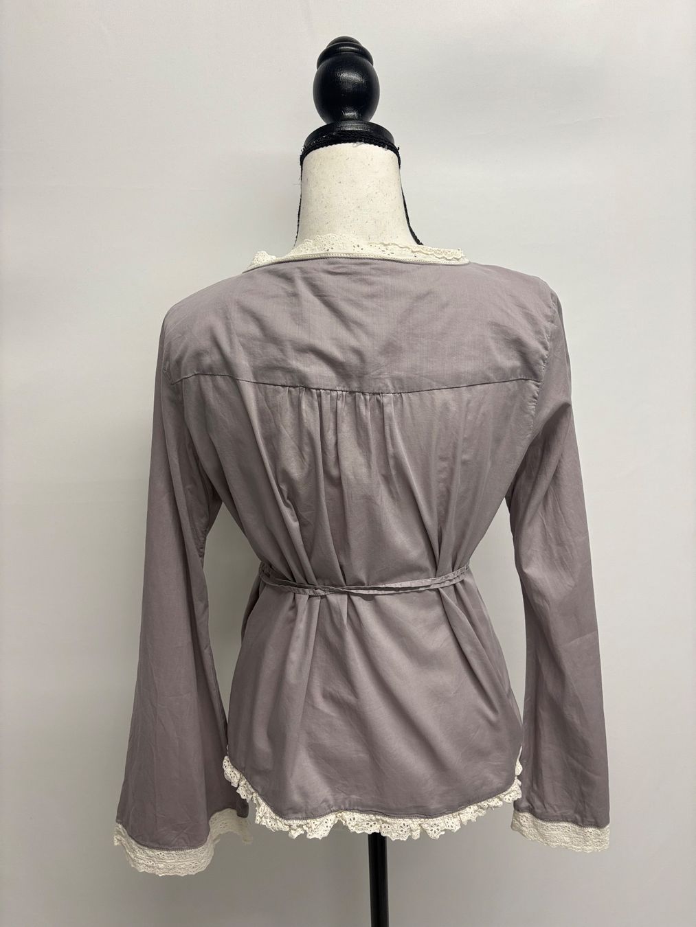 Odd Molly Blusen: Odd Molly Bluse grau GR. 2, 38 Wickelbluse Baumwolle Boho – Neu (gemäss Beschreibung) aus Regensdorf von secondchancefashion 3