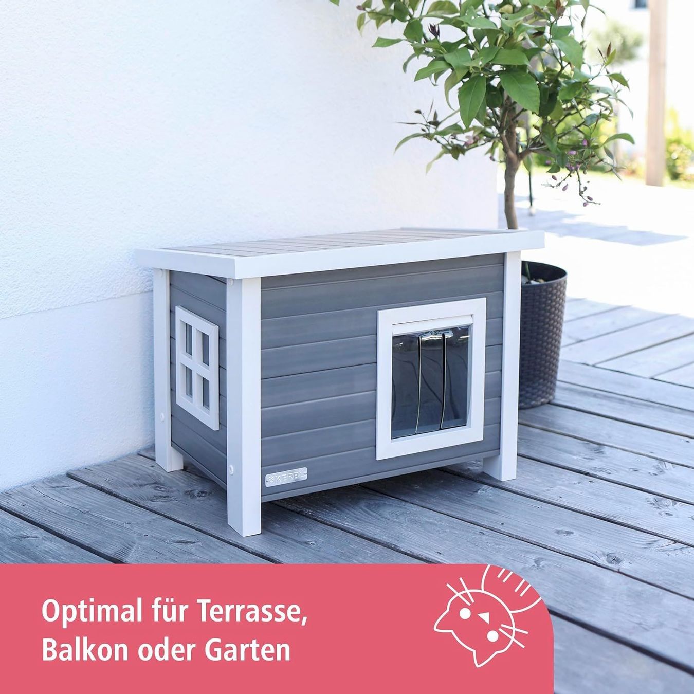 Sonstiges Tierzubehör: Kerbl Eli ECO-Katzenhaus 57x45x43cm – Neu und originalverpackt aus Bottighofen von zaap 4