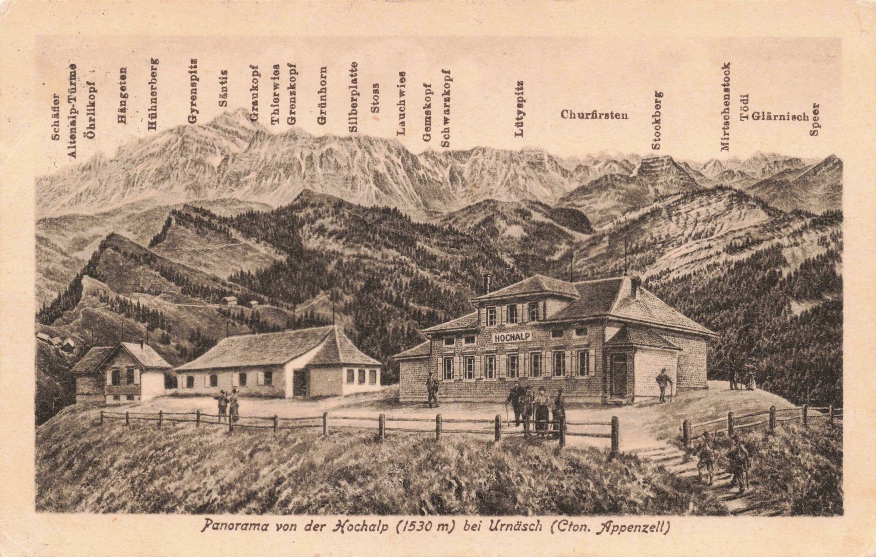 Cartes postales: Panorama von der hochalp urnäsch – D'occasion à Biasca par Blenio71