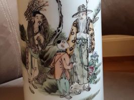 Handbemalte Porzellan Vase circa 1940 CHINA