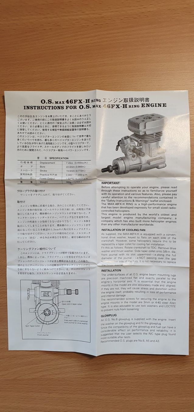 Modellismo RC: Modellmotor O.S.Max 46 FX - H Ring  No. 15470 – Nuovo (secondo la descrizione) da Grosswangen venduto da heus 9
