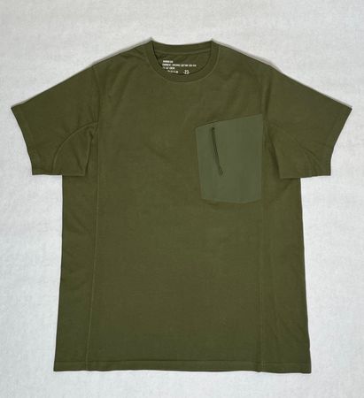 Maharishi T-Shirt olivgrün Baumwolle Herren Gr. L