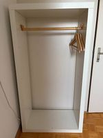 Garderobe (aus Kallax Gestell) weiss, 148,5 x 78,5 x 39 cm