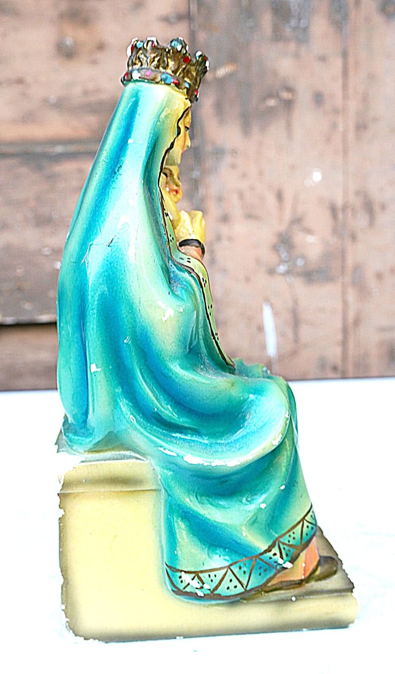 Sculture & Statue: Mutter-Gottes Figur mit Jesuskind auf dem Arm – Usato da Baar venduto da 2cvbaar 3