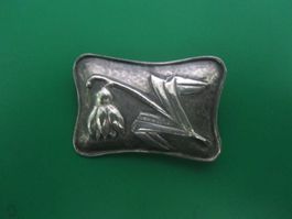 Jugendstil-Broche von F.Schade in Berlin um 1910-Silber
