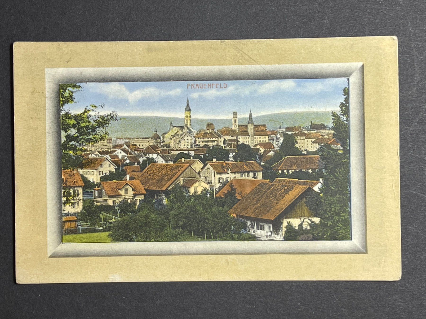 Cartoline postali: Frauenfeld - Ankunftstempel Davos-Dorf 1912 – Usato da Steg VS venduto da danwer74