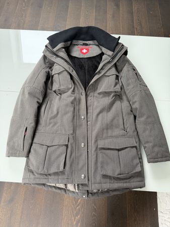 Wellensteyn Schneezauber Winterjacke, Grau, Gr. M, Top!