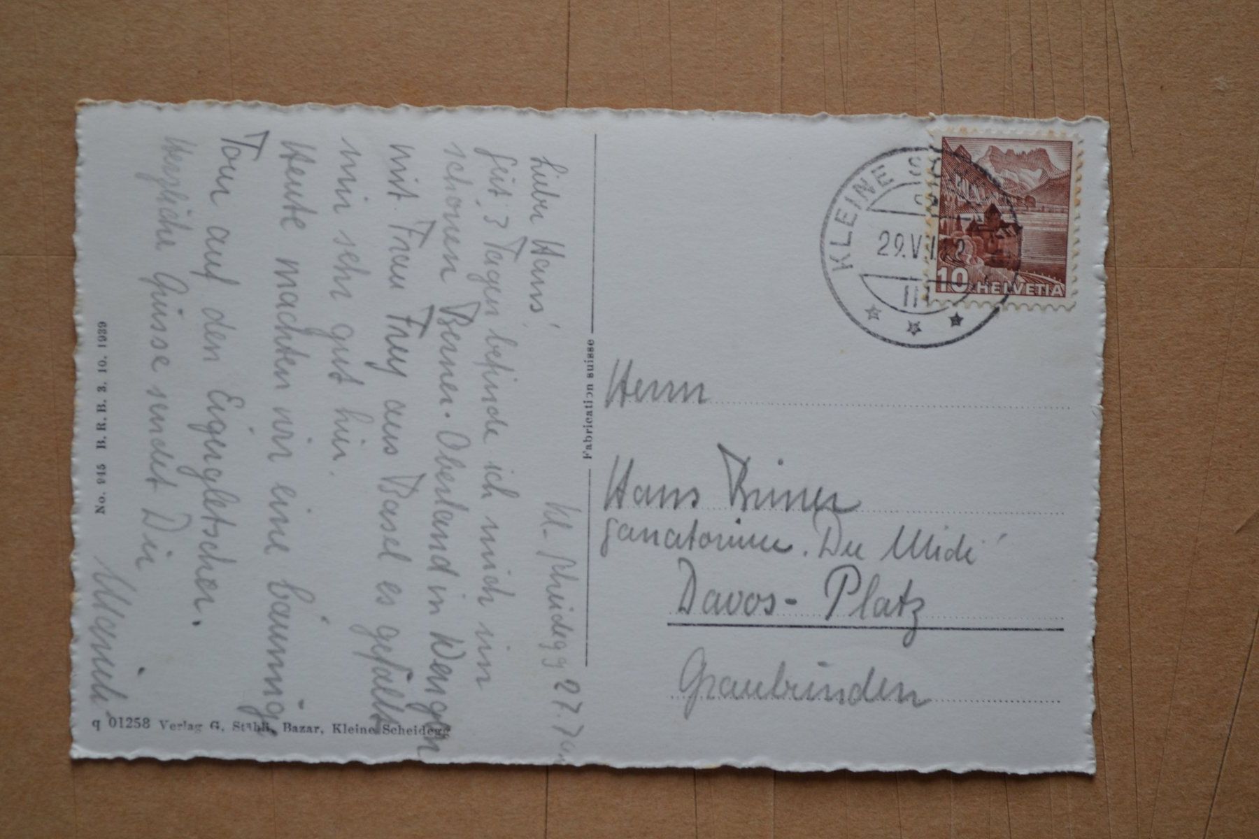 Cartoline postali: AK Kleine Scheidegg mit Jungfrau BE – Usato da Beinwil am See venduto da kajak55 1
