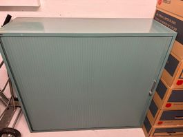 Büroschrank Aktenschrank Metall grün mit Rolltor 