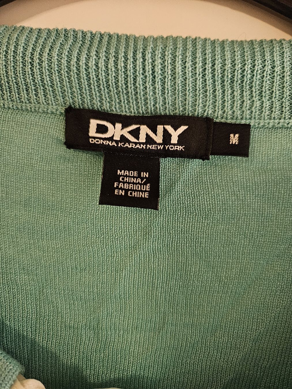 DKNY Giacche: DKNY Kurzärmelige Strickjacke Hellblau – Usato da Lugano venduto da pknoodle 1