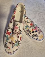 Sommer Schuhe Gr. 37 mit Schmetterlingsmuster, neuwertig!