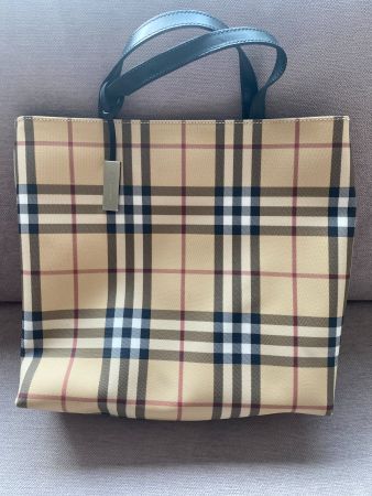 Original Burberry Handtasche, Leder, Gratis Versand