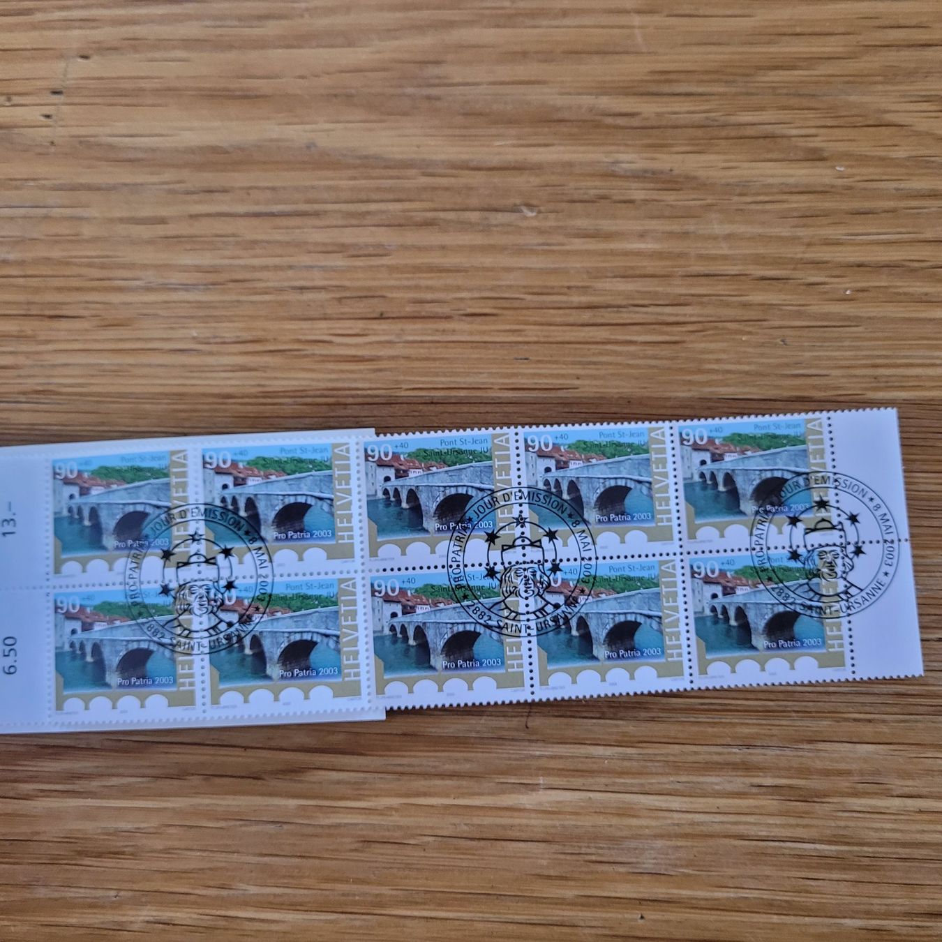 Alle Briefmarken: Markenheftchen ET Pro Patria 2003 Saint-Ursanne – Gebraucht aus Biel/Bienne von Destockweb 1
