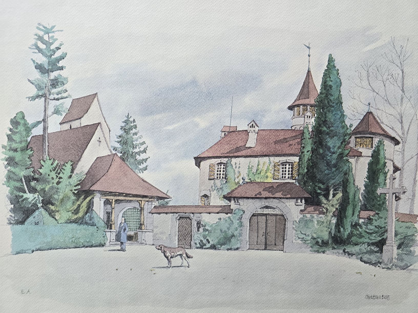 Grafiken & Lithographien: Lithos Cham Christian Bisig – Gebraucht aus Hedingen von mickway