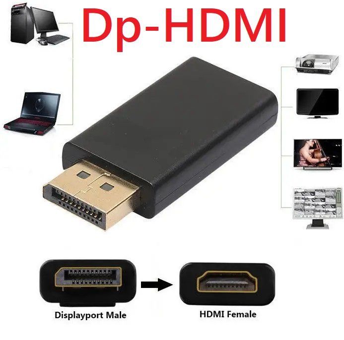 Mini Displayport Auf Hdmi DP Zu HDMI Konverter 4K Create Idea Adapter 2 Stück - 4K Ultra HD, Plug & Play Hdmi Auf Dvi Hdmi Auf Displayport