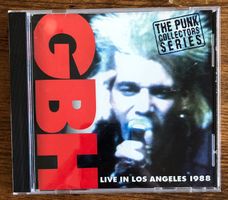 GBH ‎– Live In Los Angeles 1988 CD, UK Punk