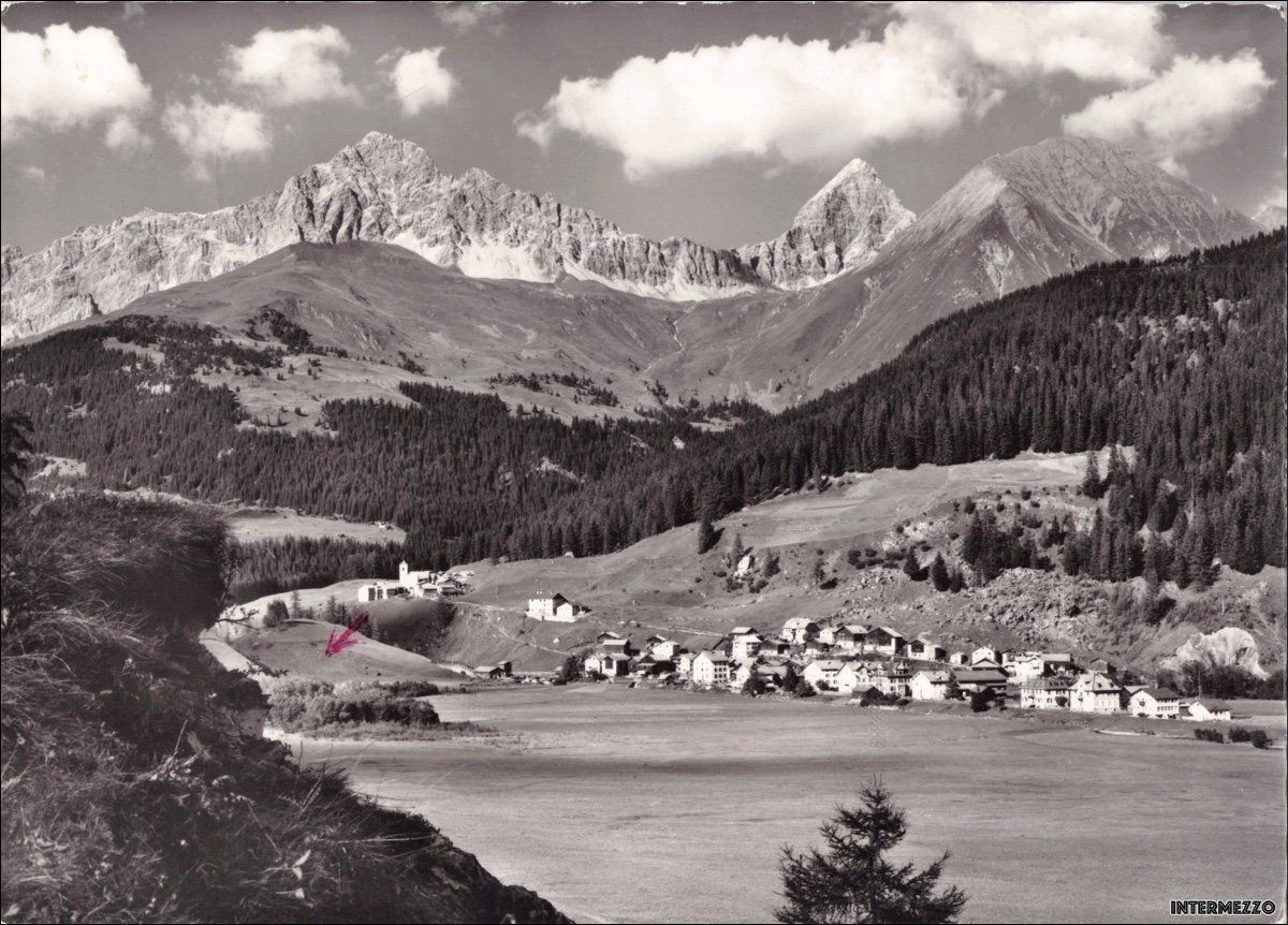 Cartoline postali: Rona Riom GR // Dorf 1965 Oberhalbstein – Usato da Basel venduto da intermezzo12