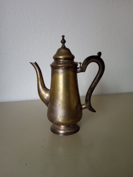 alte Kaffee-Mocca Kanne, vor 1888,Silber EPNS,Punze MW | Kaufen auf Ricardo
