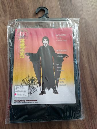 Kostüm Kinder Scream Robe mit Maske - Grösse L 130-140cm NEU