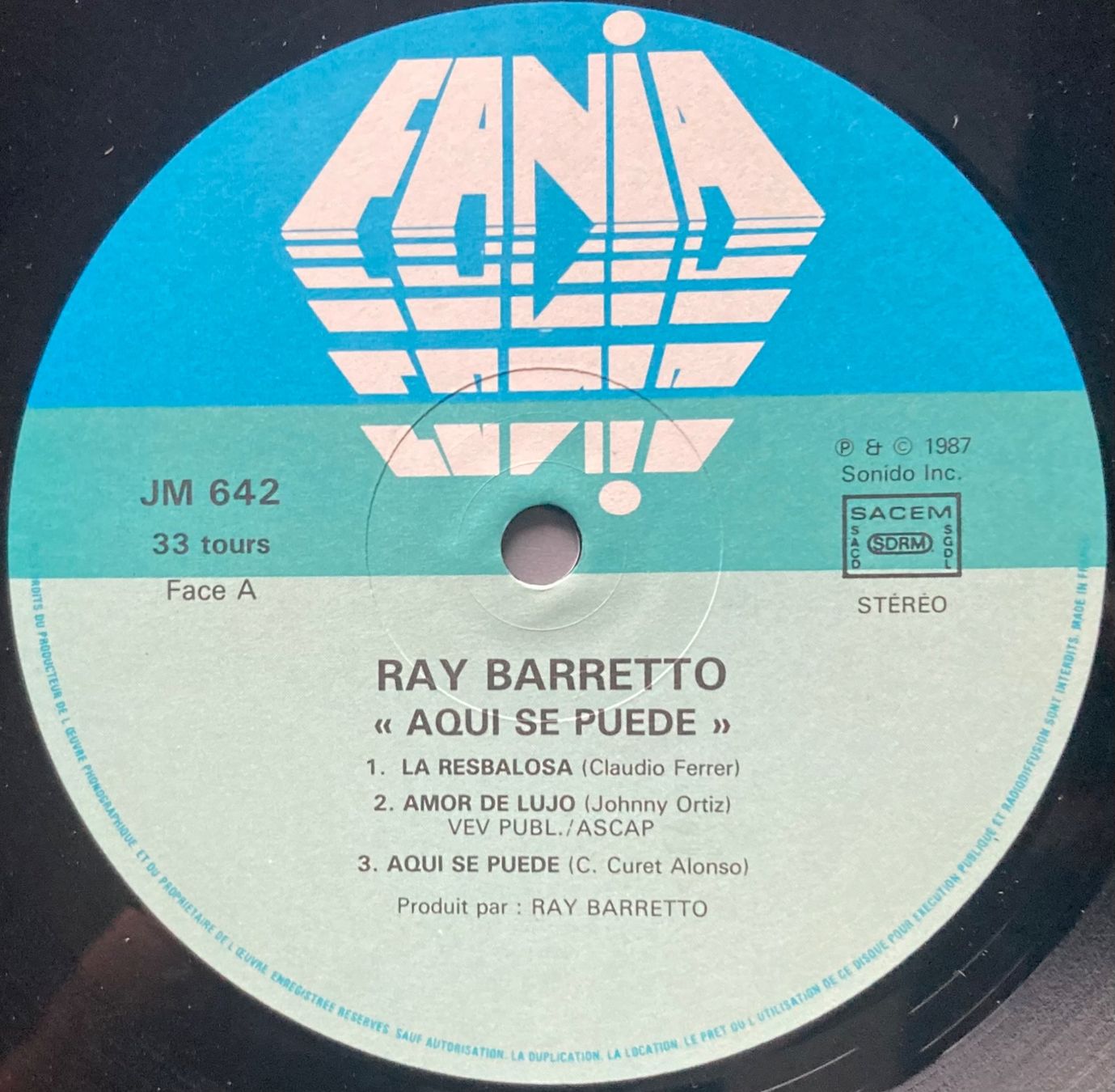 Vinyles: RAY BARRETTO - AQUI SE PUEDE – D'occasion à Poliez-Pittet par Newtown-Records 2