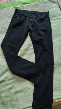 Hose W36 L34 Schwarz-Grau