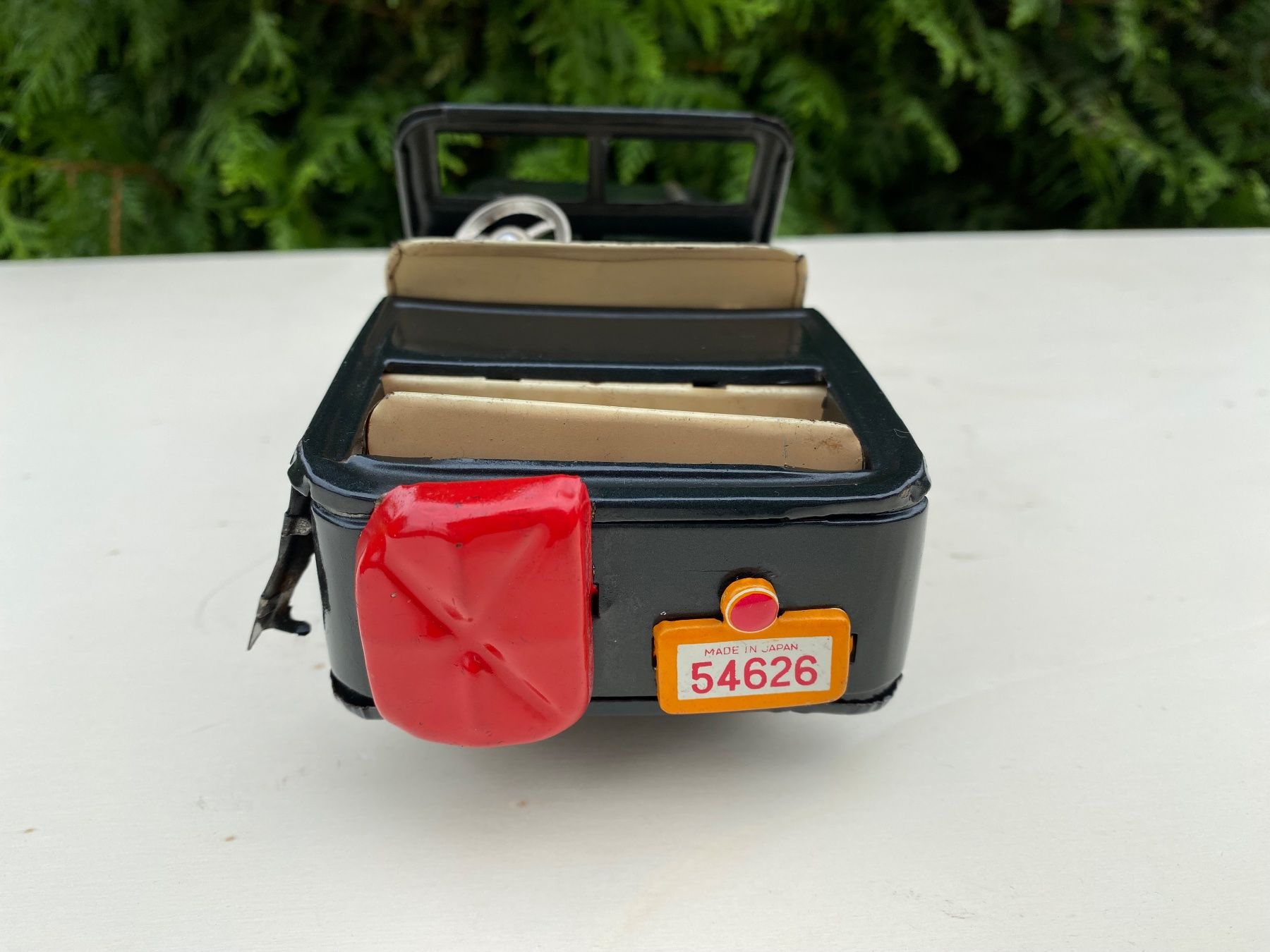 Giocattoli: alter Jeep aus Blech Made in Japan – Difettoso da Feldbach venduto da Olive1 6