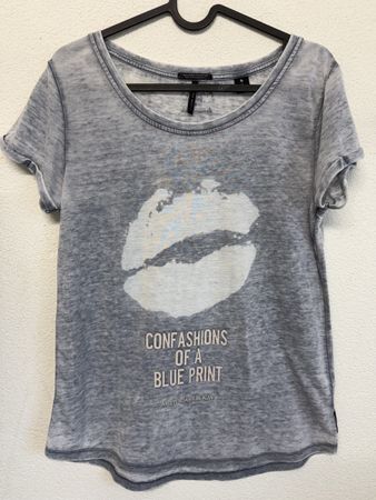 Scotch&Soda T-Shirt, Gr. S, blaugrau, Used Look
