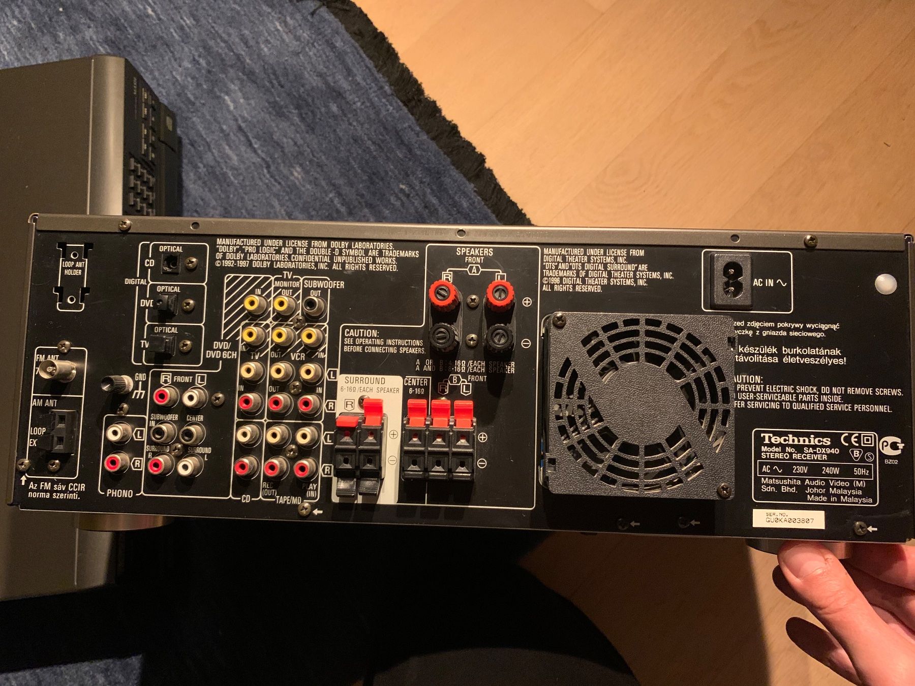 Technics Amplificatori: TECHNICS Verstärker SA-DX 940 – Usato da Zürich venduto da nic_y8yd 2