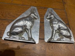 - Ancien moule chocolat lapin schokoladenform 20cm