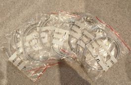 9x Netzwerk Kabel 1m Cat 5e Patchkabel LAN Kabel Grau NEU