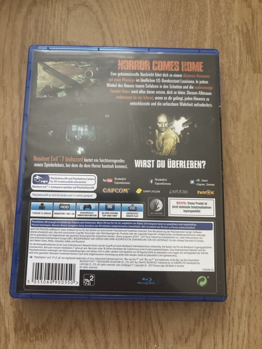 Jeux: Resident Evil Biohazard - PS4 – D'occasion à Zofingen par adm_bl56 1
