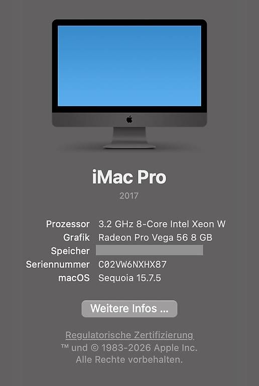 PC: Apple iMac Pro 27 5K Space Grey Komplett-Set – Usato da Zürich venduto da xoxsk 1
