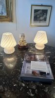 2 Vintage murano  Tischlampe Venice Glass,