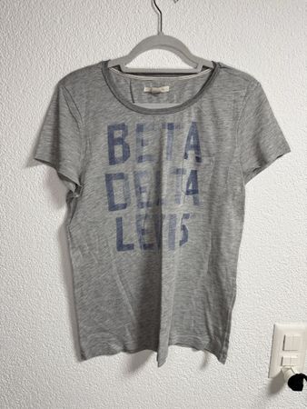 Levi’s Damen T-Shirt Grau mit Print, Gr. S