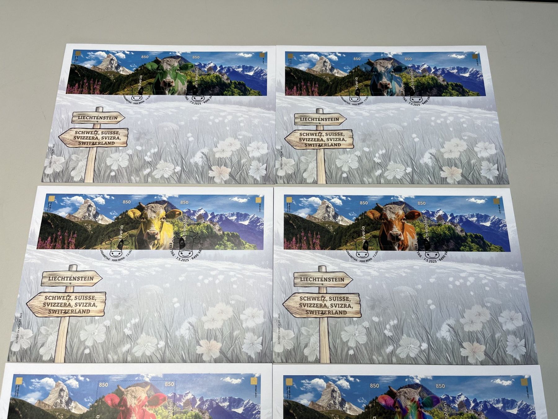 Alle Briefmarken: Auflage nur 10 Stk. !!!! FDC Regenbogen Crypto CHLI – Neu und originalverpackt aus Arch von seil819 2