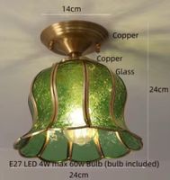 Plafonnier en verre Style Tiffany nordique moderne