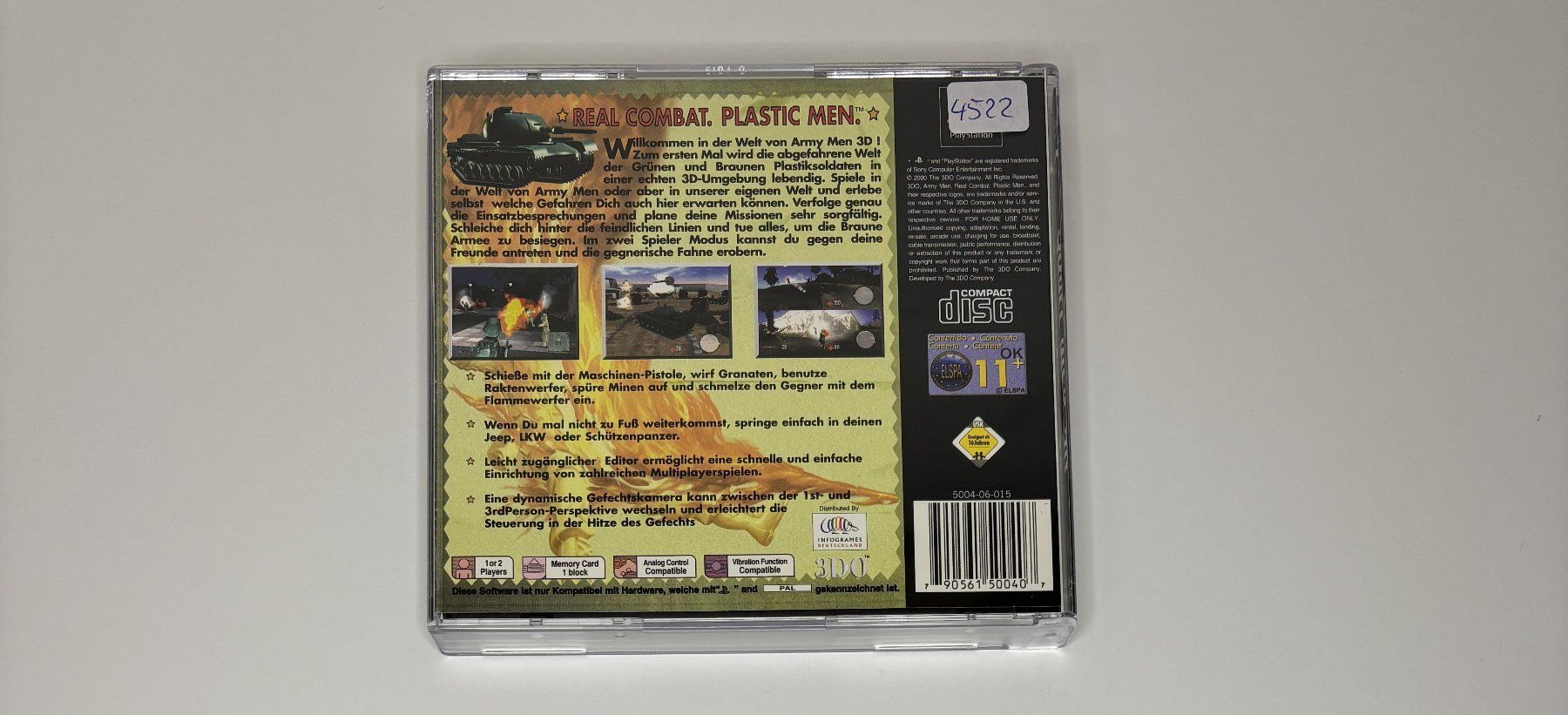Giochi: PS1 - Army Men 3D – Usato da Allschwil venduto da Bullach 2