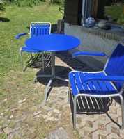 table ronde bigla + 2 chaises