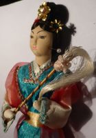 SCHÖNE ANTIKE-MALAIISCHE SCHÖNHEIT-MIT SCHLEIER,-25 CM HOCH