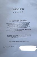 Tamina Therme, Gutschein CHF 50.-, Bad Ragaz