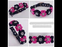 Hundehalsband / Halsband Blumen Flowerpower von Jolis-Shop