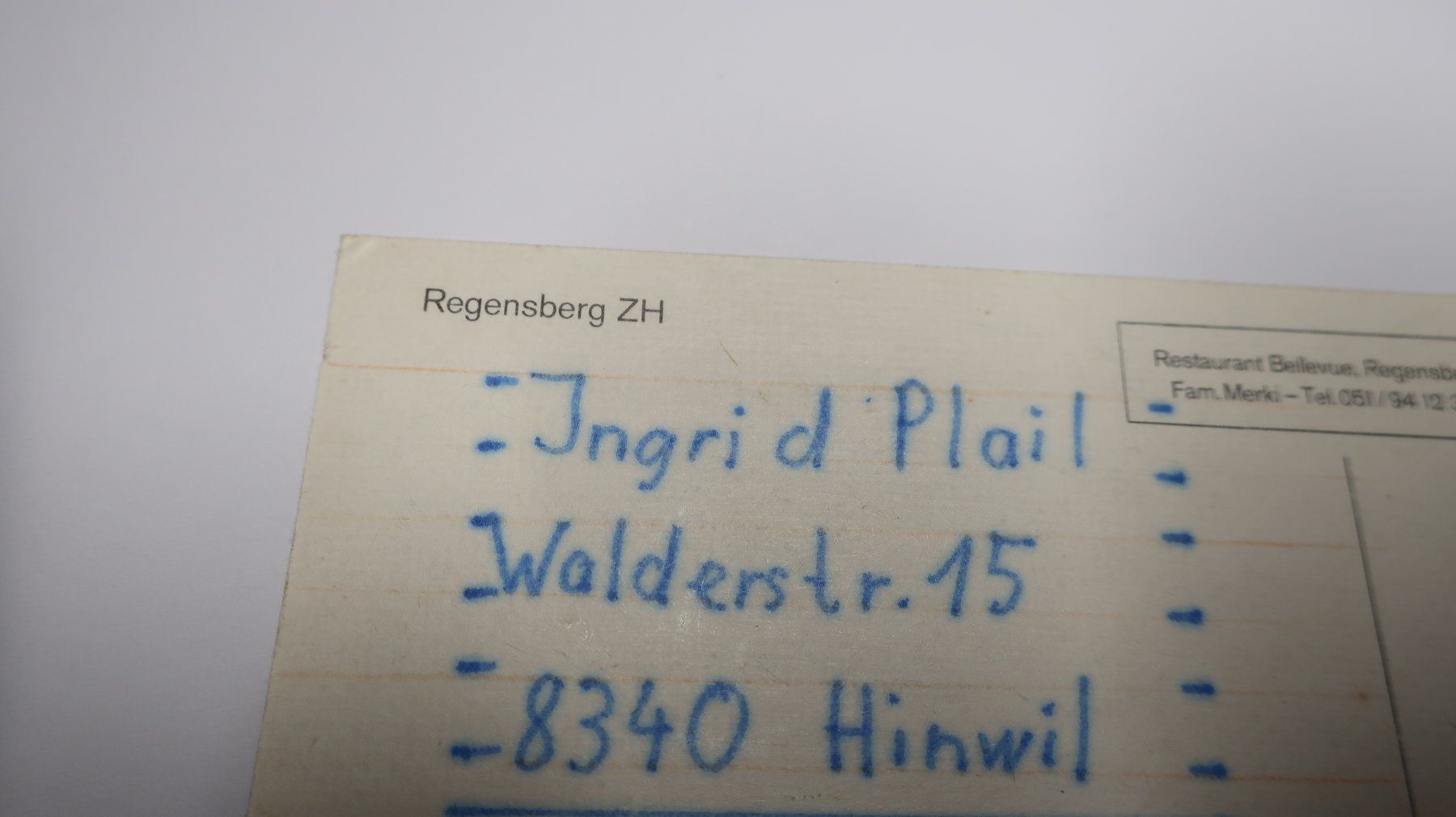 Cartoline postali: Regensberg  ZH – Usato da Cormoret venduto da Pascalll2001 4