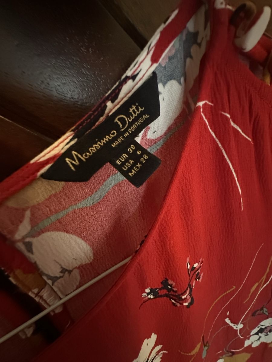 Massimo Dutti Vestiti: Massimo Dutti Midikleid rot – Usato da Zürich venduto da TheaVMO 1