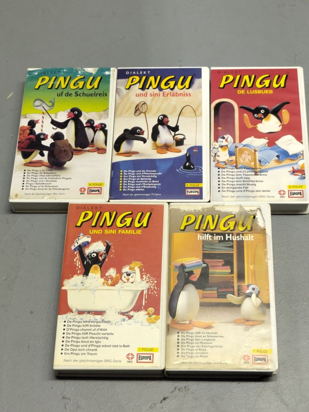 Tutti i VHS: Pingu VHS Kassetten Sammlung 5 Stk – Usato da Wohlen AG venduto da gnabbr