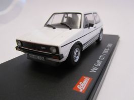 VW Golf I GTI Phase I 1976-1978 weiss / schwarz     1:43