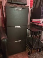 Galant Ikea Aktenschrank - Holz, schwarz
