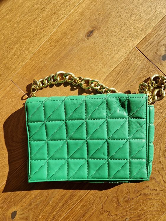 Leder Zara Tasche Gesteppt Zara Handtasche Gesteppt Orange